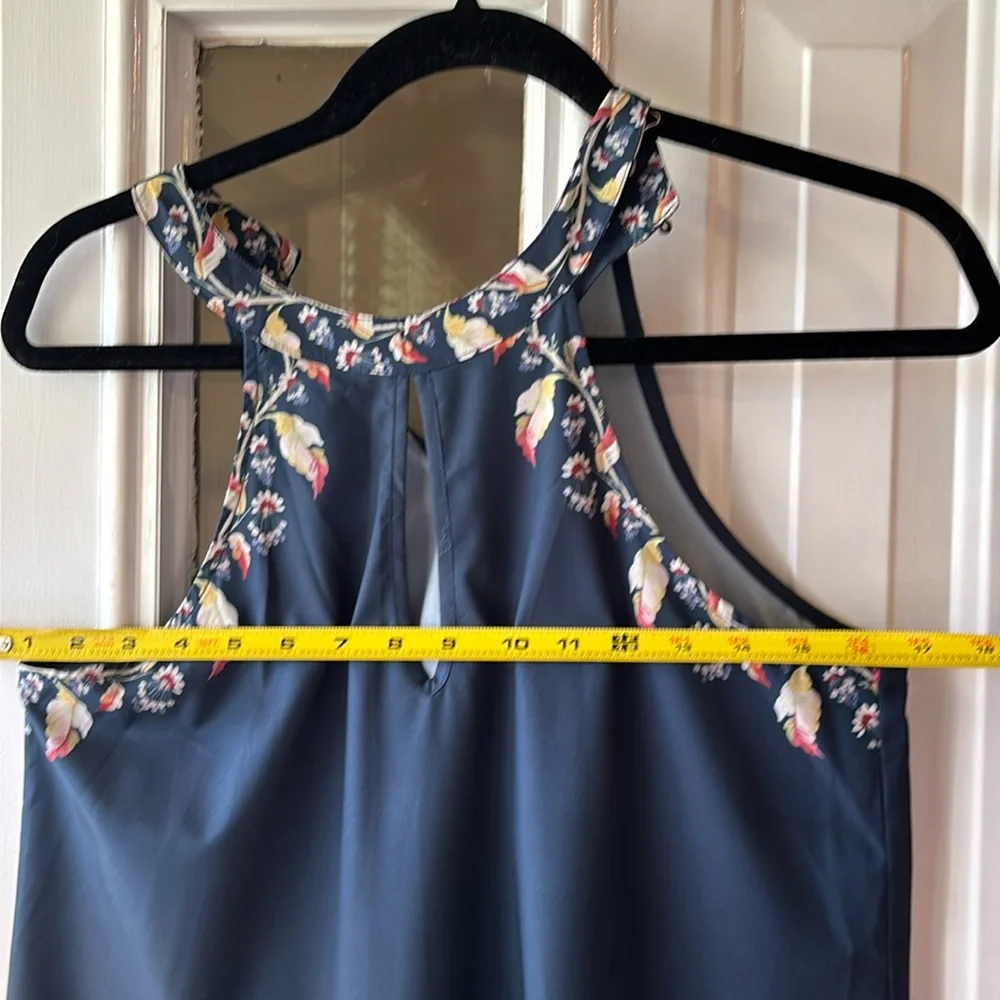 Shein Medium Floral  Sleeveless Dress in Navy Blue - Picture 8 of 9